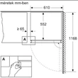 Kép 5/6 - Bosch KWK36ABGA borhűtő, 2 zónás, 199 palacknak, fekete, szabadonálló