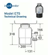 Kép 2/4 - insinkerator-e75-rajz