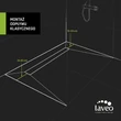 Kép 3/4 - LAVEO SLIM folyóka 800 mm, arany