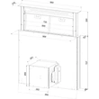 Kép 3/4 - Kluge pultból kiemelkedő fekete páraelszívó, 90cm