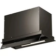 Kép 1/9 - Kluge beépíthető fekete páraelszívó, 52cm, kihajtható fekete üvegpanel