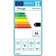 Kép 8/9 - Kluge beépíthető fekete páraelszívó, 52cm, kihajtható fekete üvegpanel
