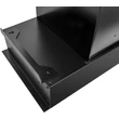 Kép 4/7 - Kluge beépíthető fekete páraelszívó, 60cm, kihajtható fekete üvegpanel