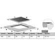 Kép 3/4 - Kluge beépíthető indukciós főzőlap, 60cm, fekete ü., Bridge zóna