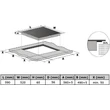 Kép 5/6 - Kluge beépíthető indukciós főzőlap, 60cm, fekete