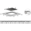 Kép 7/7 - Kluge beépíthető indukciós főzőlap, 80cm, fekete ü.