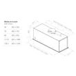 Kép 2/2 - Pando EVO/1116.11 inox külső motoros beépíthető páraelszívó