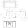 Kép 5/6 - Ciarko Design Su Mini 60 cm fehér üveg beépíthető páraelszívó