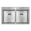 Kép 1/3 - LAVEO MARMARA kétmedencés inox mosogató