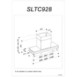 Kép 2/4 - SIRIUS - Páraelszívó SLTC-928 TW 90 cm inox