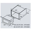 Kép 2/5 - CATA - Beépíthető mikrohullámú sütő MC-25 GTC WH Can Roca