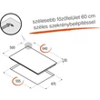 Kép 2/5 - CATA - Beépíthető gázfőzőlap LCI-6031 WH