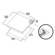 Kép 2/4 - CATA - Beépíthető gázfőzőlap GI-6031 X Inox