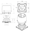 Kép 2/2 - VILPE E190S tetőventilátor + IS, vörös