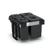 Kép 1/3 - EKOTECH - Beépíthető hulladékgyűjtő FREE JAZZ 45 - 1x26 liter+3x7 liter