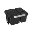 Kép 1/3 - EKOTECH - Beépíthető hulladékgyűjtő FREE JAZZ 60 - 3x12 liter+1x5 liter