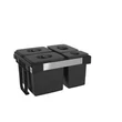 Kép 1/2 - EKOTECH - Beépíthető hulladékgyűjtő FREE JAZZ 60 - 3x15 liter+1x7 liter