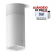 Kép 1/4 - ELICA - Páraelszívó TUBE PRO ISLAND WH MAT/A/43 + Mikro MW-5120B