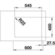 Kép 4/5 - BLANCO ANDANO 340/180-U bal ex.n InFin