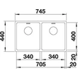 Kép 3/5 - BLANCO ANDANO 340/340-U exc.nél InFino
