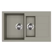 Kép 1/3 - EVIDO Cubo 6S compact gránit mosogató 800x500 platina