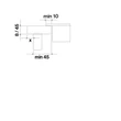 Kép 6/7 - Falmec  QUANTUM PRO 84 cm indukciós főzőlap beépített elszívóval, 2x2 bridge zóna