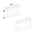 Kép 2/2 - Falmec BROOKLYN 45 cm oldalmodul, fekete