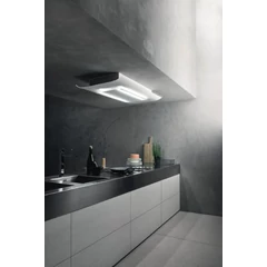 Falmec CIELO fehér üveg mennyezetbe építhető páraelszívó szélessége 120 cm