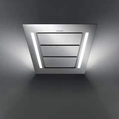 Falmec DIAMANTE inox színű döntött fali páraelszívó szélessége 90 cm