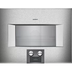Gaggenau BS 454 111 400-as szériájú beépíthető sütő-mikró, 60 cm széles, nemesacél