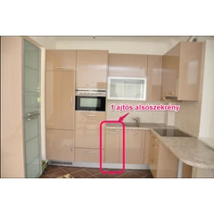 Modern konyhabútor, elemenként összeszerelhető, 1 ajtós alsó, több méretben Modern konyhabútor, elemenként összeszerelhető, 1 ajtós alsó, több méretben