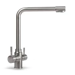 3 WAY víztisztítós csapelep, inox