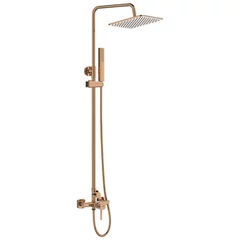 LAVEO POLA fali zuhanyszett csappal, rose gold
