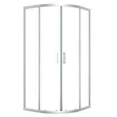 LAVEO BRESSO félkör zuhanykabin 90x90x185 cm átlátszó üveg/króm