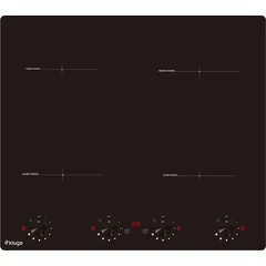 Kluge beépíthető indukciós főzőlap, 60cm, fekete ü., forgógombos
