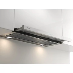 Pando IES/60 inox/fehér üveg érintősz. teleszkópos páraelszívó