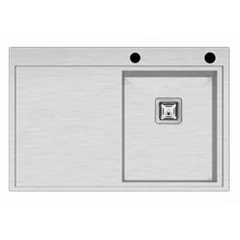 AS 3326LS HAND MADE prémium inox mosogató balos SZIFONNAL