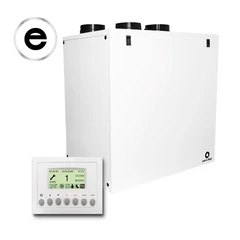 AERAULIQA QR-590E központi hővisszanyerős szellőztető entalpia hőcserélővel, LCD kijelzős vezérléssel