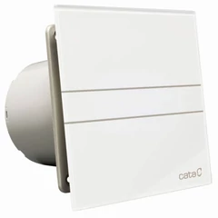 Cata E-100MTH ventilátor metakrilát előlappal, utószellőztető, alapszellőztető és páraérzékelő funkcióval, fehér