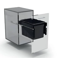 EKOTECH - Beépíthető hulladékgyűjtő FRONT 40 - 1x34 liter 