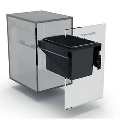 EKOTECH - Beépíthető hulladékgyűjtő FRONT 45 - 1x34 liter   