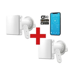 HOLTOP/AIRWOODS AV-TTW5-W SH7IE Pro ISO egyhelyiséges hővisszanyerős szellőztető (2 db), páraérzékelővel, automata zsaluval, WiFi-vel, kültéri hangcsillapító elemmel