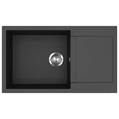 EVIDO Cubo XL 6S compact gránit mosogató, 860 x 500 mm, antracit