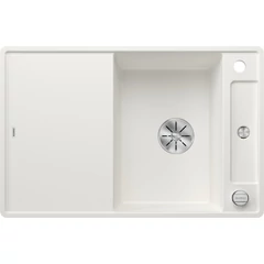 BLANCO AXIA III 45S-F fehér üveg tart, SZINTBE ÉPÍTÉS