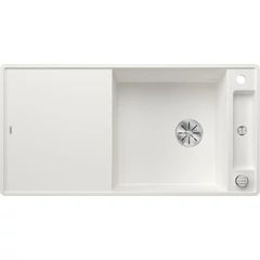 BLANCO AXIA III XL 6S-F fehér üveg tar, SZINTBE ÉPÍTÉS