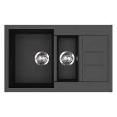 EVIDO Cubo 6S compact gránit mosogató800x500 antracit