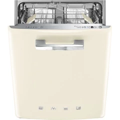 SMEG BEÉPÍTHETŐ MOSOGATÓGÉP, retro, 60 cm, 13 teríték, 10 funkció, 7 hőmérséklet, bézs