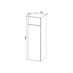 SMEG SZABADONÁLLÓ HŰTŐ ÉS FAGYASZTÓ, 76x186 cm, jobb oldali pántok, inox