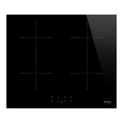 SMEG INDUKCIÓS FŐZŐLAP, Universal design, 60 cm, 4 főzőzóna, 2 MultiZone híd zóna, fekete üveg 