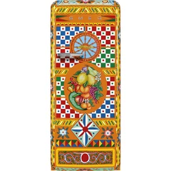 SMEG KOMBINÁLT HŰTŐ ÉS FAGYASZTÓ, retro, 60,1x150 cm, jobb oldali pántok, D&G Divina Cucina kollekció